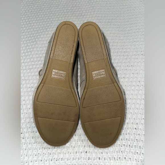 Toms Desert Wedge Lace Up Suede‎ Ankle Boot Tan Brown Heel Shoe, Size 10 - Picture 4 of 7